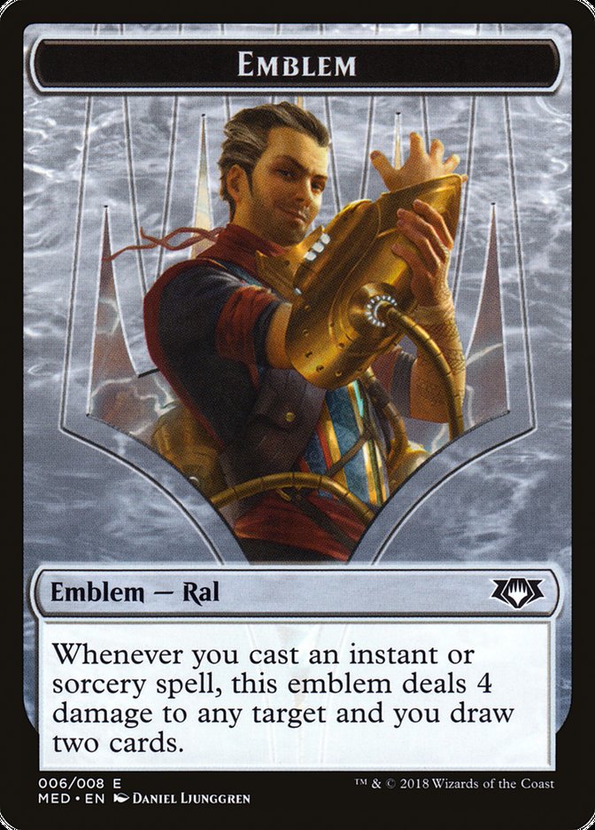 Ral, Izzet Viceroy Emblem [Mythic Edition Tokens] | Card Merchant Takapuna