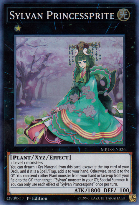 Sylvan Princessprite [MP18-EN026] Super Rare | Card Merchant Takapuna