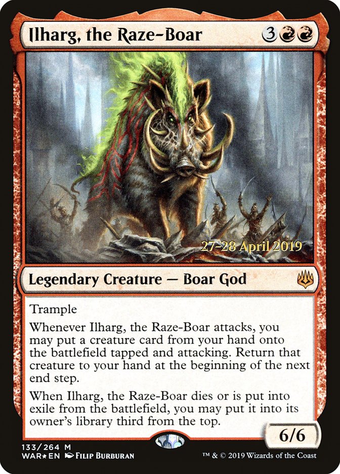 Ilharg, the Raze-Boar [War of the Spark Prerelease Promos] | Card Merchant Takapuna