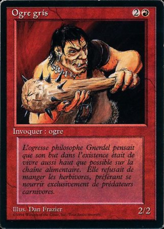 Gray Ogre [Foreign Black Border] | Card Merchant Takapuna