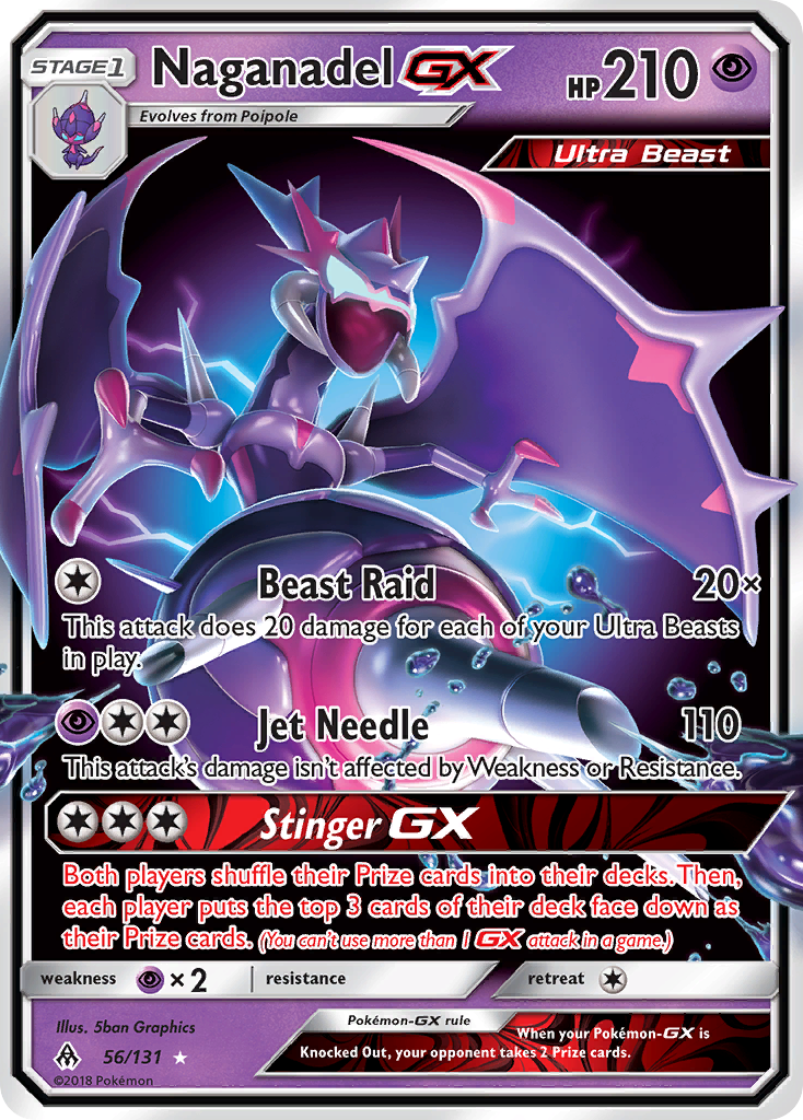 Naganadel GX (56/131) [Sun & Moon: Forbidden Light] | Card Merchant Takapuna