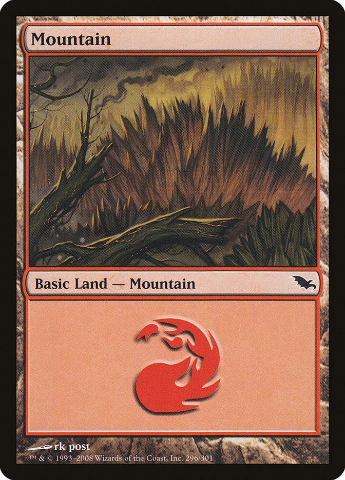 Mountain (296) [Shadowmoor] | Card Merchant Takapuna