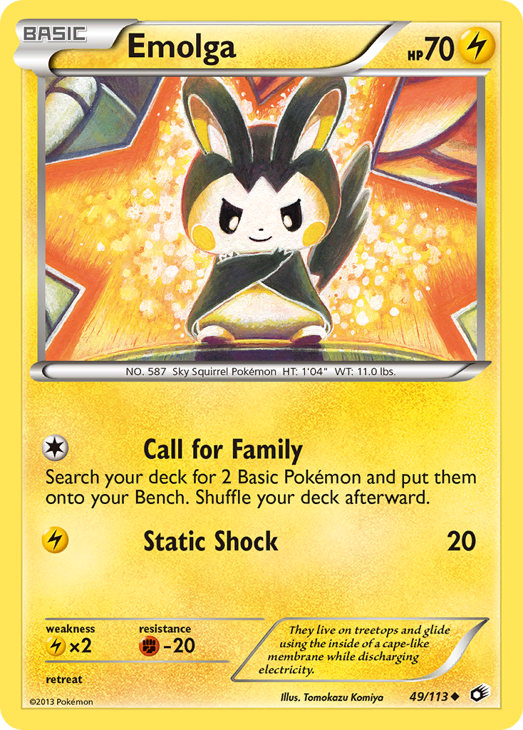 Emolga (49/113) [Black & White: Legendary Treasures] | Card Merchant Takapuna