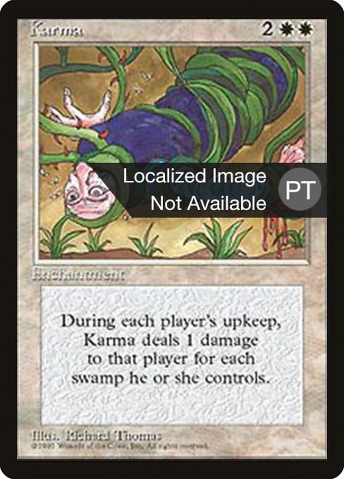 Karma [Fourth Edition (Foreign Black Border)] | Card Merchant Takapuna