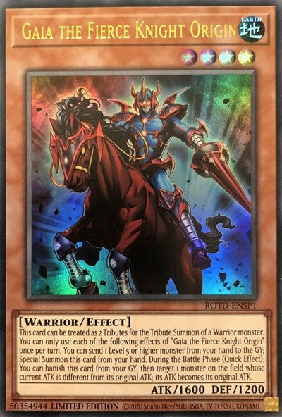 Gaia the Fierce Knight Origin [ROTD-ENSP1] Ultra Rare | Card Merchant Takapuna