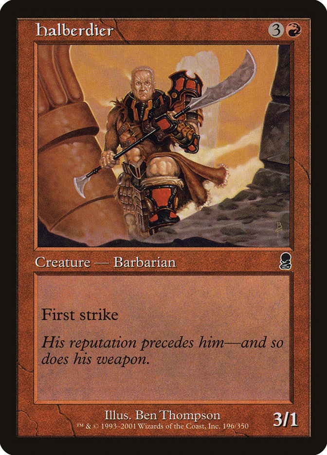 Halberdier [Odyssey] | Card Merchant Takapuna