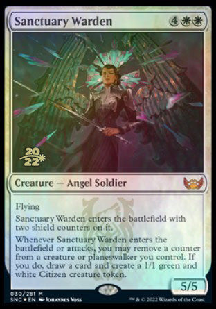 Sanctuary Warden [Streets of New Capenna Prerelease Promos] | Card Merchant Takapuna