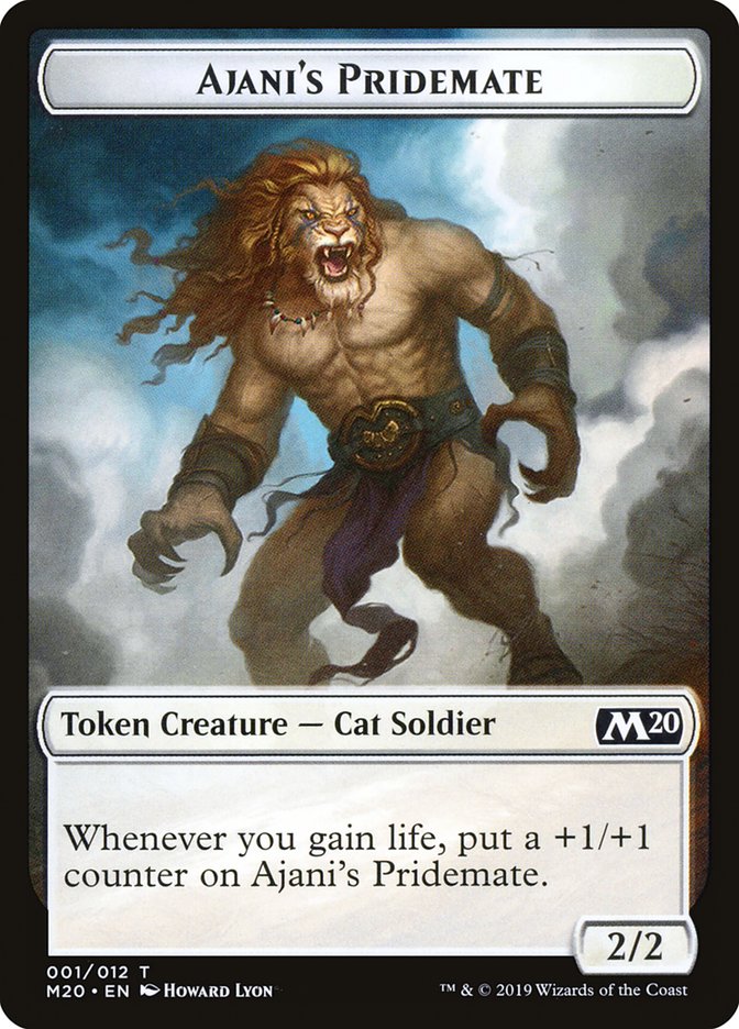 Ajani's Pridemate Token [Core Set 2020 Tokens] | Card Merchant Takapuna