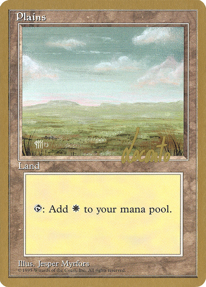 Plains (ml364) (Michael Loconto) [Pro Tour Collector Set] | Card Merchant Takapuna