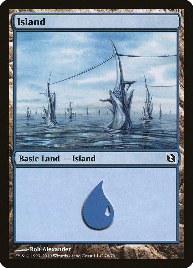 Island (76) [Duel Decks: Elspeth vs. Tezzeret] | Card Merchant Takapuna