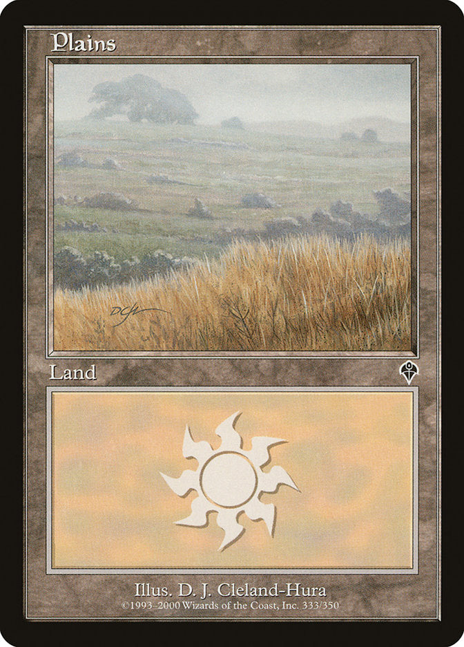 Plains (333) [Invasion] | Card Merchant Takapuna