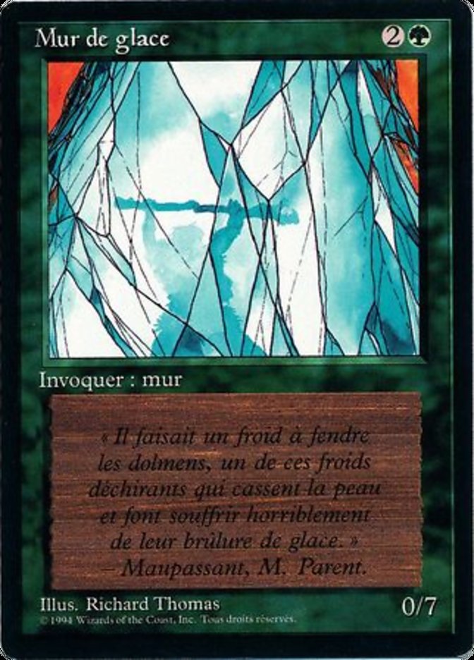 Wall of Ice [Foreign Black Border] | Card Merchant Takapuna