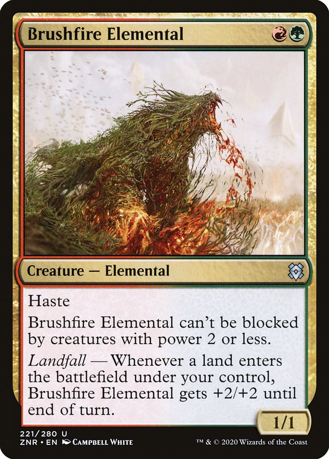 Brushfire Elemental [Zendikar Rising] | Card Merchant Takapuna