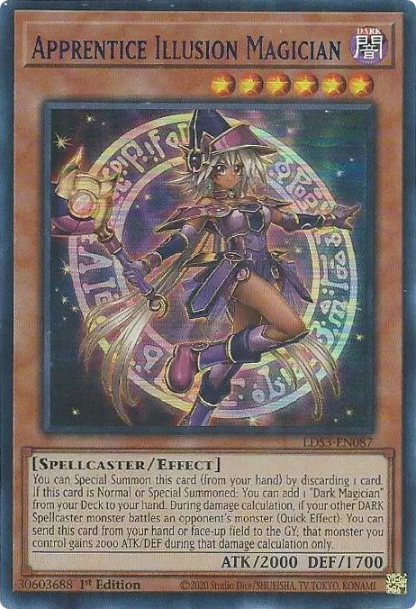 Apprentice Illusion Magician (Blue) [LDS3-EN087] Ultra Rare | Card Merchant Takapuna