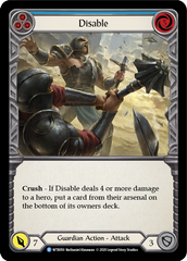 Disable (Blue) [U-WTR050] (Welcome to Rathe Unlimited)  Unlimited Normal | Card Merchant Takapuna