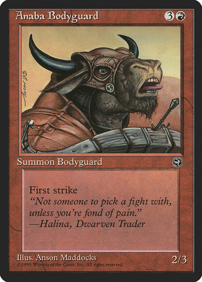 Anaba Bodyguard (Halina Flavor Text) [Homelands] | Card Merchant Takapuna