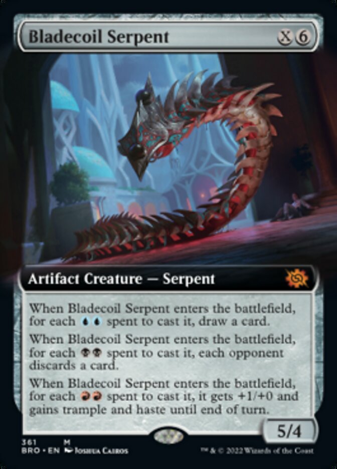 Bladecoil Serpent (Extended Art) [The Brothers' War] | Card Merchant Takapuna