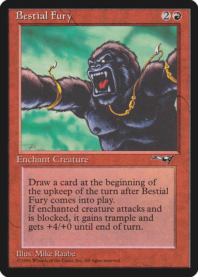 Bestial Fury (Looking Left) [Alliances] | Card Merchant Takapuna