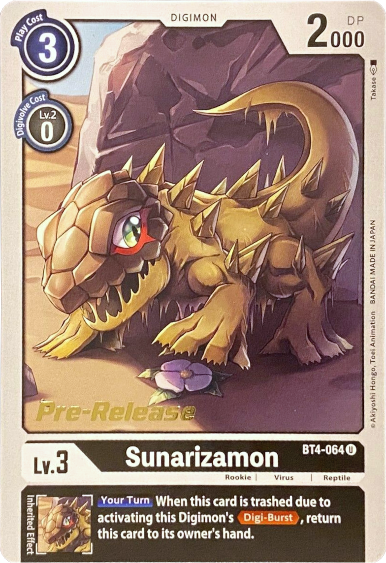 Sunarizamon [BT4-064] [Great Legend Pre-Release Promos] | Card Merchant Takapuna