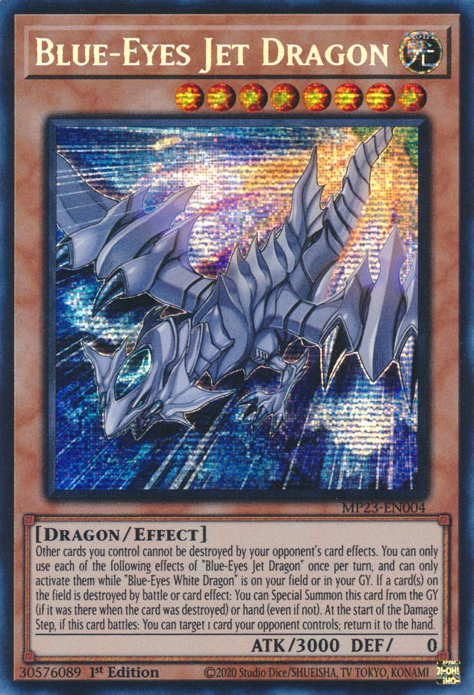 Blue-Eyes Jet Dragon [MP23-EN004] Prismatic Secret Rare | Card Merchant Takapuna