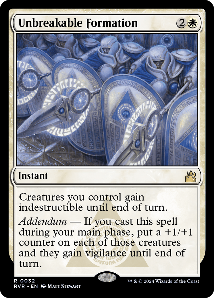 Unbreakable Formation [Ravnica Remastered] | Card Merchant Takapuna