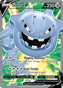 Steelix V (176/185) [Sword & Shield: Vivid Voltage] | Card Merchant Takapuna