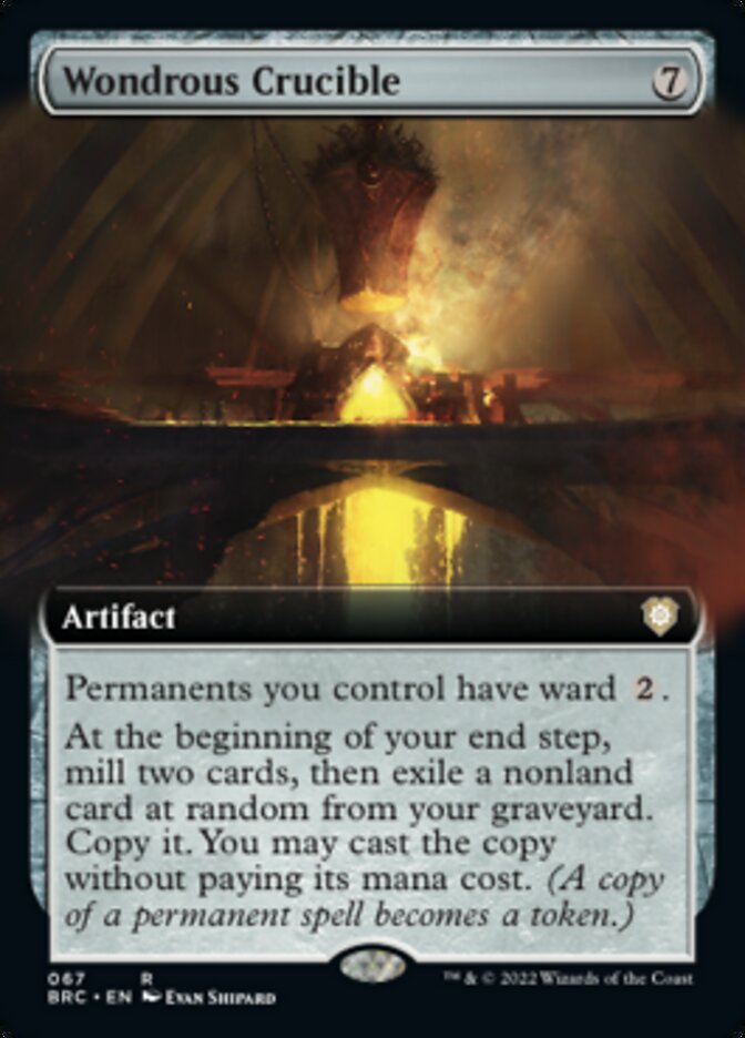 Wondrous Crucible (Extended Art) [The Brothers' War Commander] | Card Merchant Takapuna