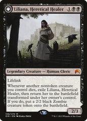 Liliana, Heretical Healer // Liliana, Defiant Necromancer [Magic Origins] | Card Merchant Takapuna