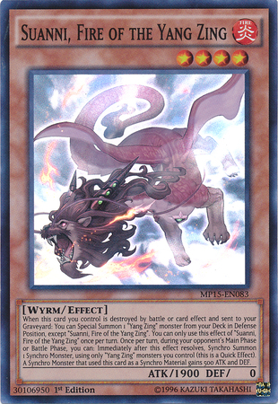 Suanni, Fire of the Yang Zing [MP15-EN083] Super Rare | Card Merchant Takapuna