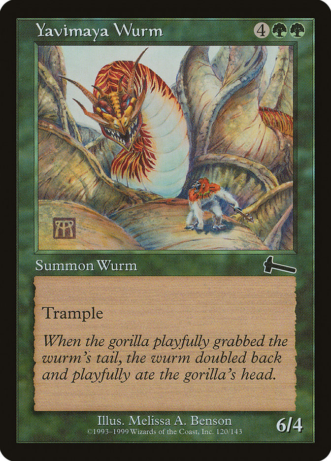 Yavimaya Wurm [Urza's Legacy] | Card Merchant Takapuna