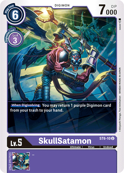 SkullSatamon [ST6-10] [Starter Deck: Venomous Violet] | Card Merchant Takapuna