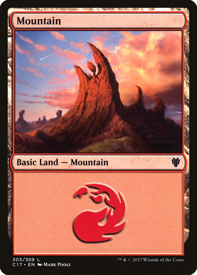 Mountain (305) [Commander 2017] | Card Merchant Takapuna