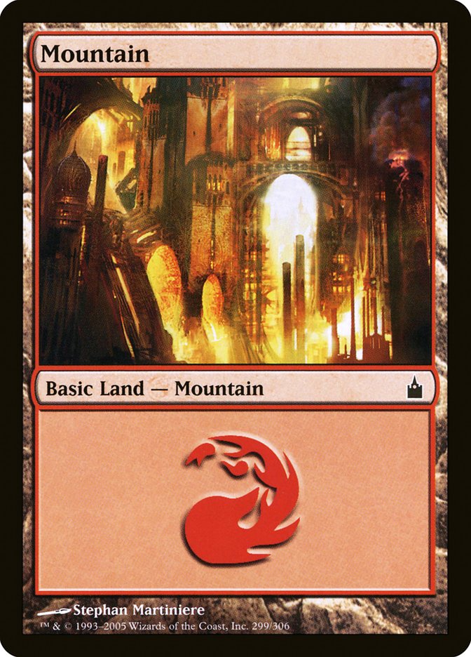 Mountain (299) [Ravnica: City of Guilds] | Card Merchant Takapuna