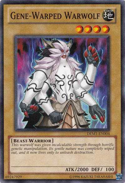 Gene-Warped Warwolf [DEM1-EN004] Common | Card Merchant Takapuna