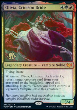 Olivia, Crimson Bride [Innistrad: Crimson Vow Prerelease Promos] | Card Merchant Takapuna