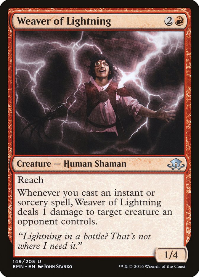 Weaver of Lightning [Eldritch Moon] | Card Merchant Takapuna