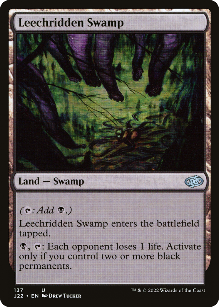 Leechridden Swamp [Jumpstart 2022] | Card Merchant Takapuna