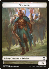 Bird (001) // Soldier Double-Sided Token [Kaldheim Commander Tokens] | Card Merchant Takapuna