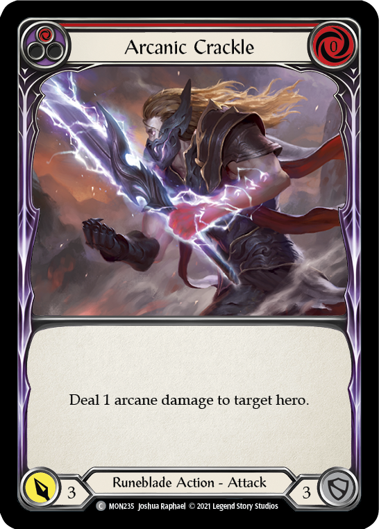 Arcanic Crackle (Red) [MON235] (Monarch)  1st Edition Normal | Card Merchant Takapuna