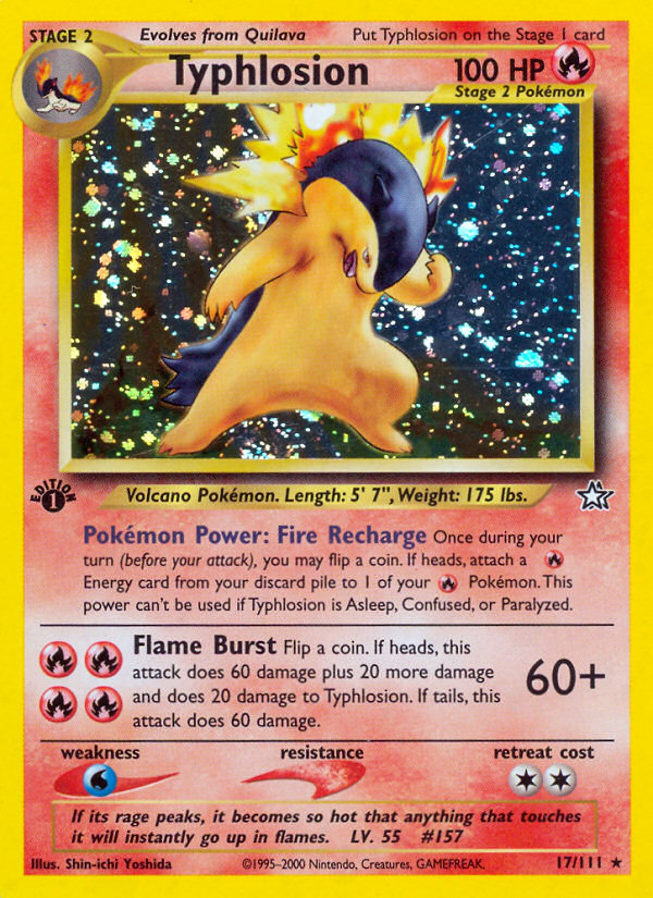 Typhlosion (17/111) [Neo Genesis 1st Edition] | Card Merchant Takapuna