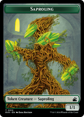 Saproling // Angel (0003) Double-Sided Token [Ravnica Remastered Tokens] | Card Merchant Takapuna