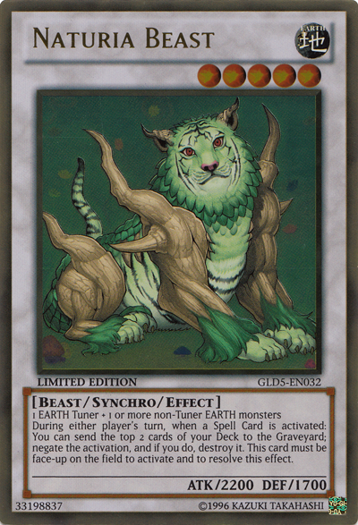 Naturia Beast [GLD5-EN032] Gold Rare | Card Merchant Takapuna