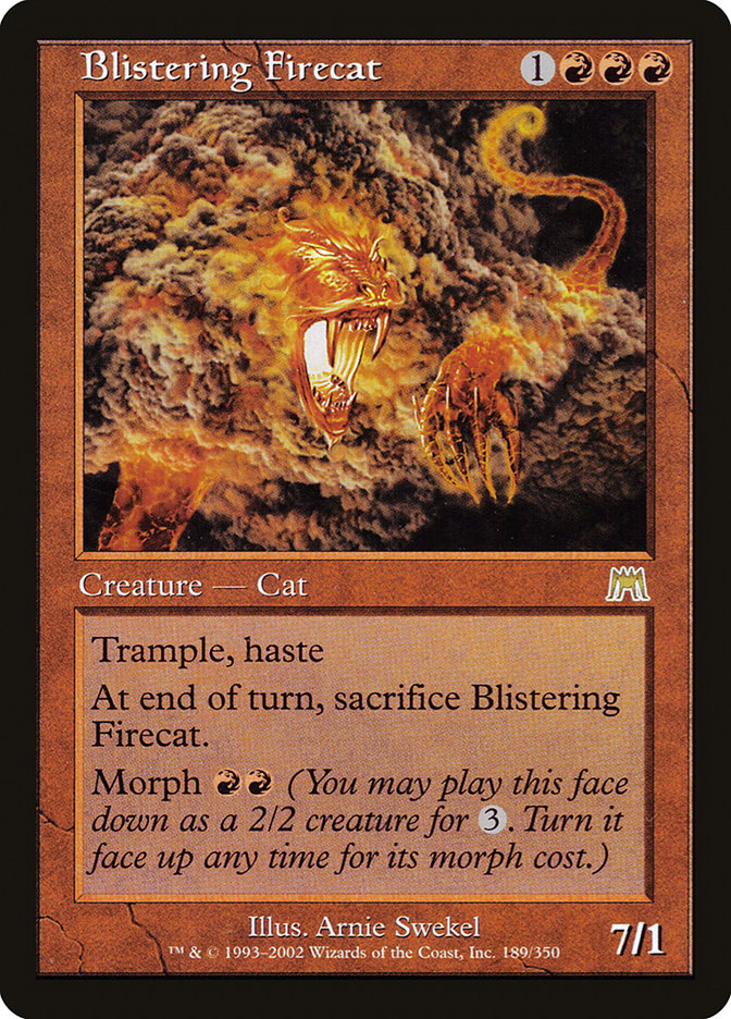 Blistering Firecat [Onslaught] | Card Merchant Takapuna