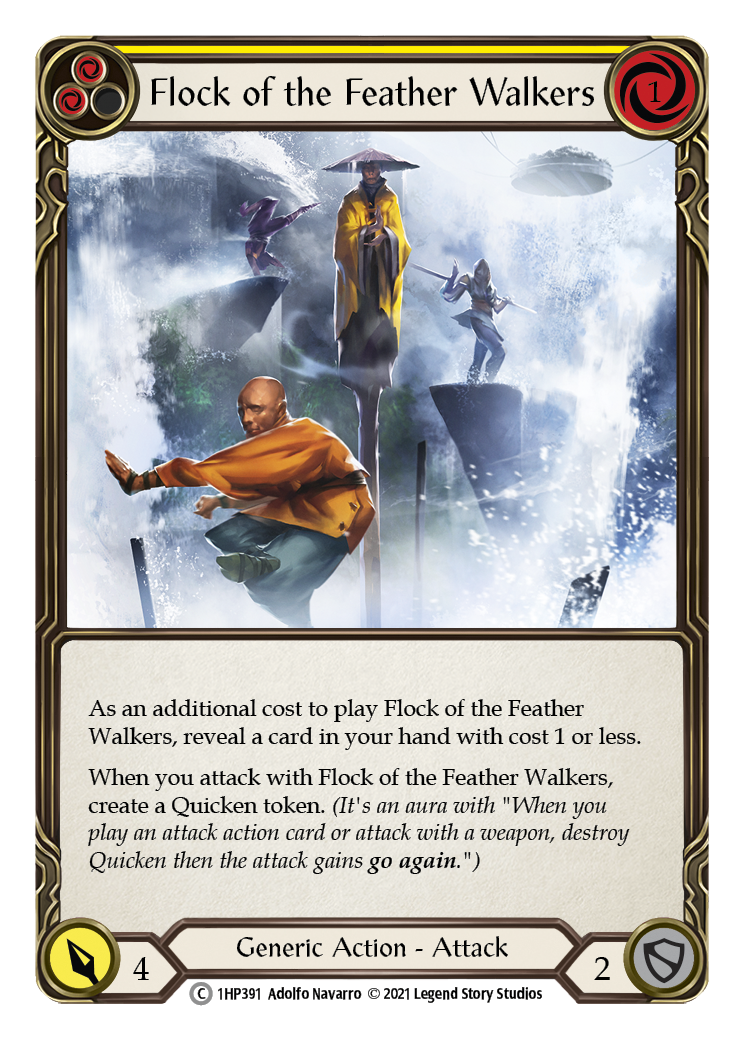 Flock of the Feather Walkers (Yellow) [1HP391] (History Pack 1) | Card Merchant Takapuna