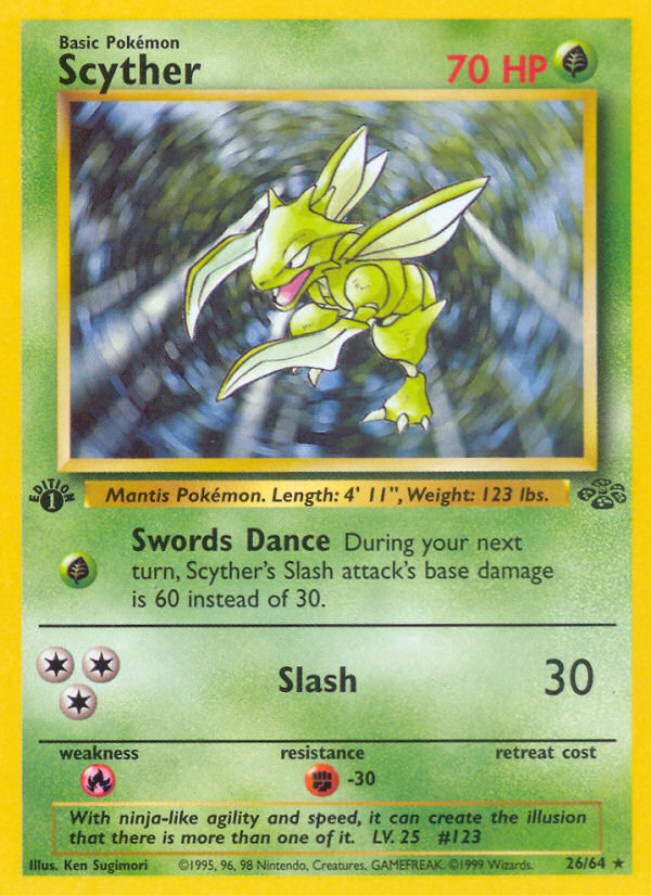 Scyther (26/64) [Jungle 1st Edition] | Card Merchant Takapuna