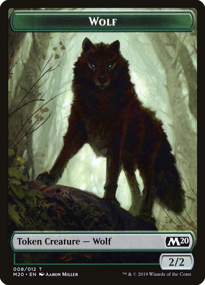 Zombie // Wolf Double-Sided Token [Game Night 2019 Tokens] | Card Merchant Takapuna