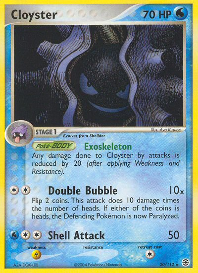 Cloyster (20/112) [EX: FireRed & LeafGreen] | Card Merchant Takapuna