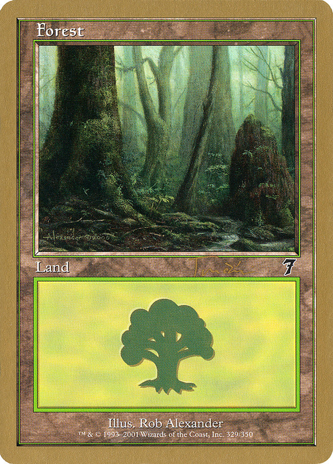 Forest (jt329) (Jan Tomcani) [World Championship Decks 2001] | Card Merchant Takapuna