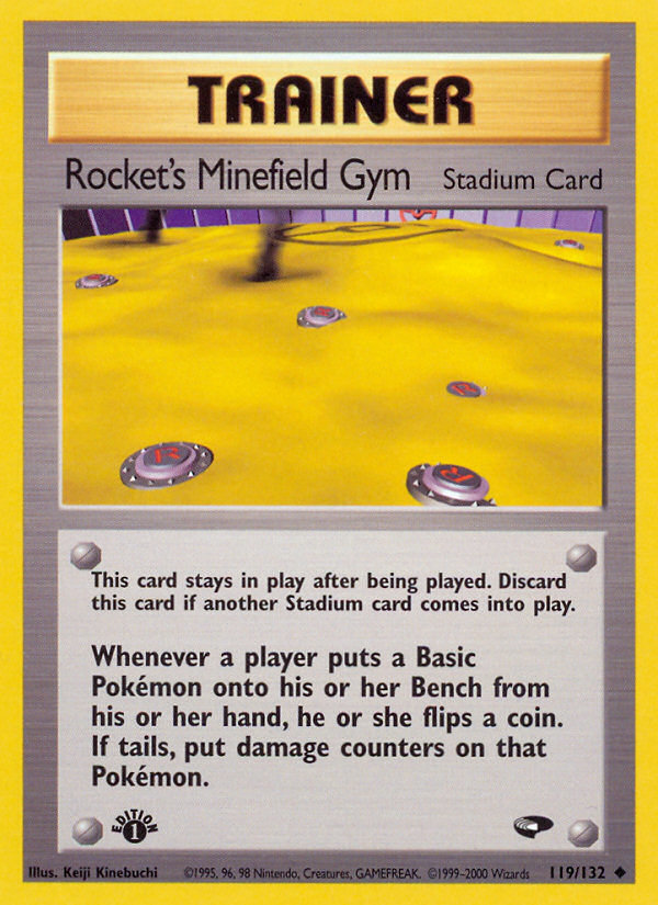 Rocket's Minefield Gym (119/132) [Gym Challenge 1st Edition] | Card Merchant Takapuna