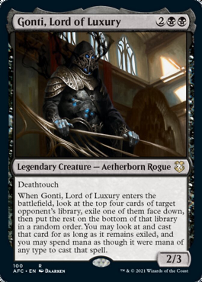 Gonti, Lord of Luxury [Dungeons & Dragons: Adventures in the Forgotten Realms Commander] | Card Merchant Takapuna